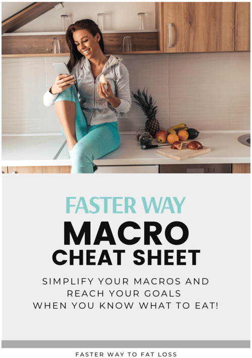 FASTer Way to Fat Loss Macro Cheat Sheet